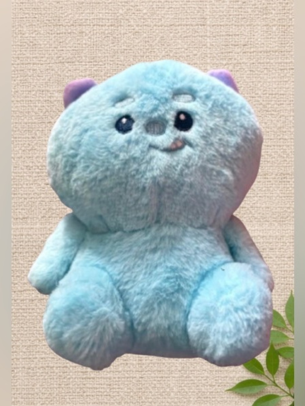Light Blue Kawaii Plush Toy - 10” Cute Pastel Stuffed Animal